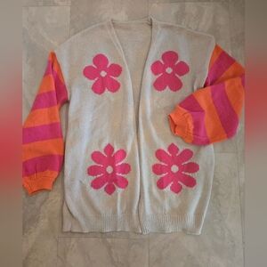 Flower cardi